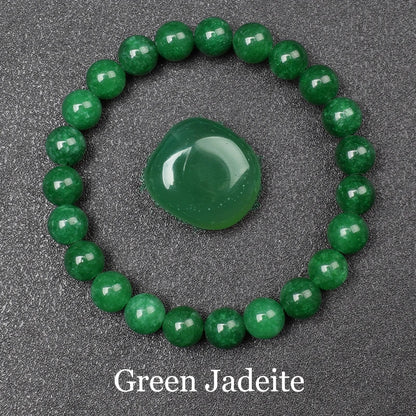 Natural Green Jades Bracelets Women Real Jades Stone