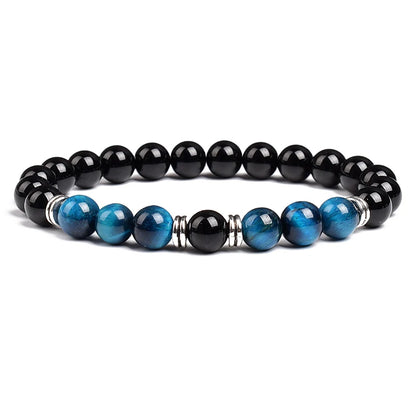 Triple Protection Bracelet Tiger Eye Black