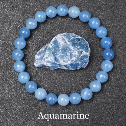 Natural Stone Pink Opal Beads Bracelet