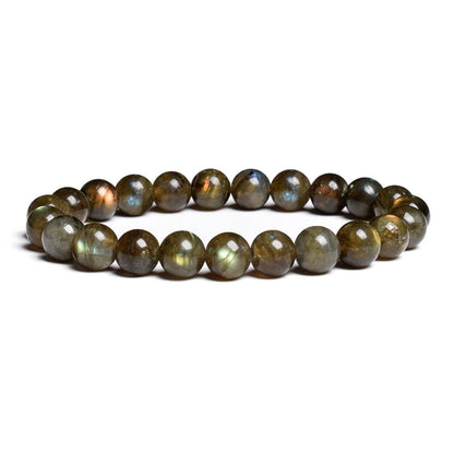 Natural Grey Labradorite Bracelets Flash Smooth