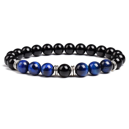 Triple Protection Bracelet Tiger Eye Black