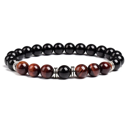Triple Protection Bracelet Tiger Eye Black