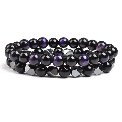 Irregular Hematite Bracelet Sets