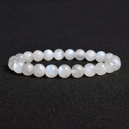 Natural Grey Labradorite Bracelets Flash Smooth