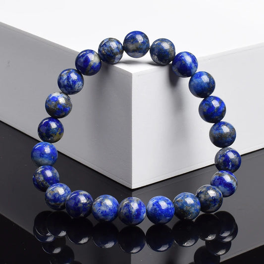 Real 5A Natural Lapis Lazuli Stone Beads Bracelet
